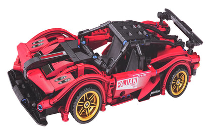 Kocke za sportske automobile 482 kom — Crvena