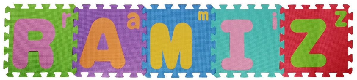 Pjena Slova Puzzle EVA velika mala slova