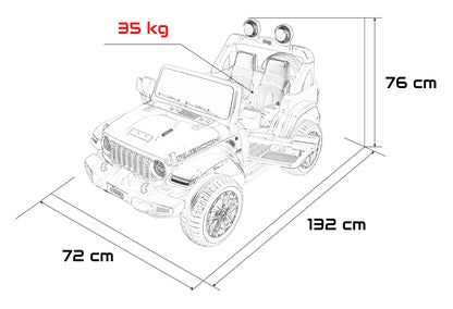 Crno Jeep Wrangler Rubicon LIFT | Bijela