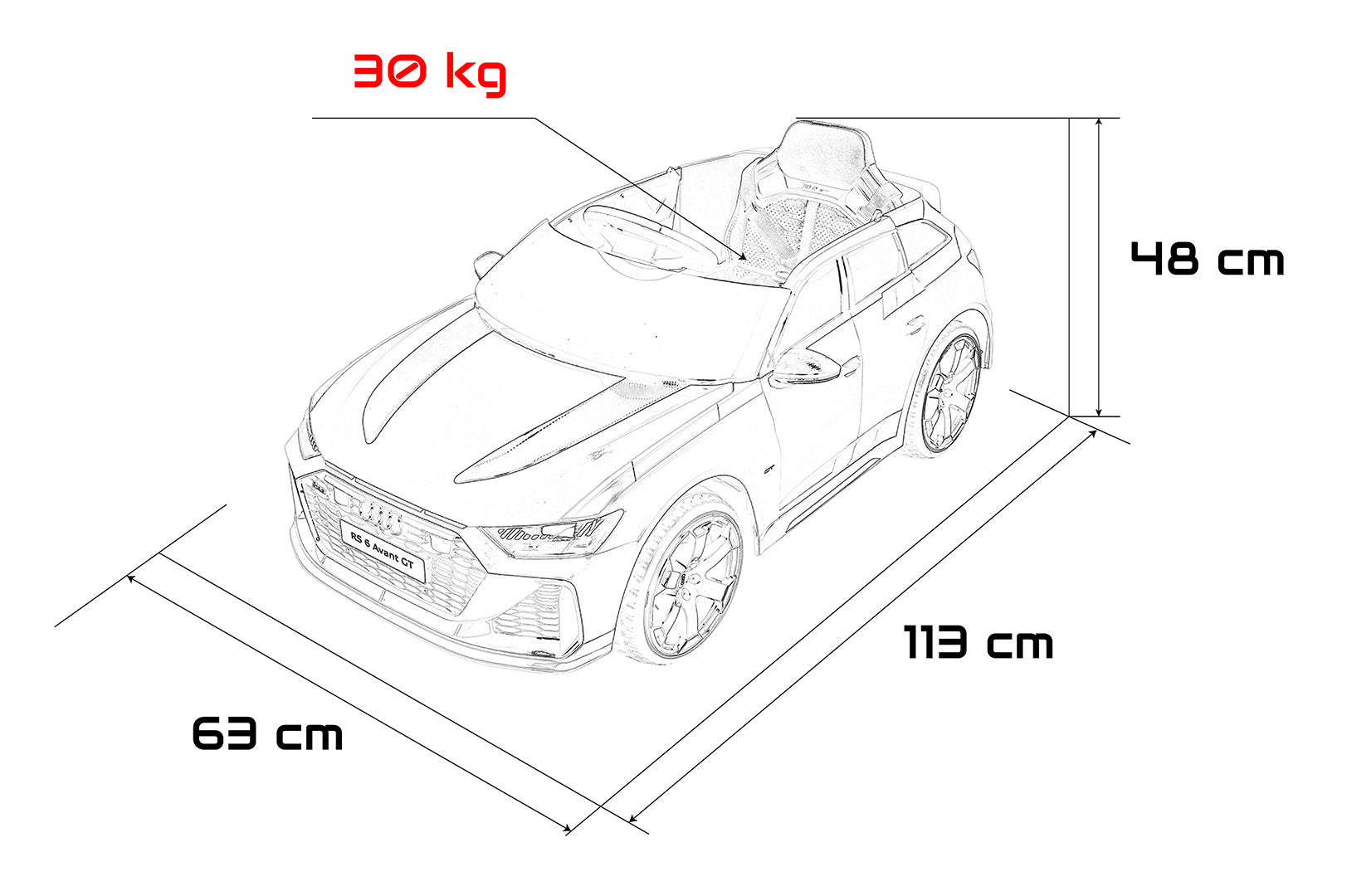 Audi RS6 Avant GT | Bijela